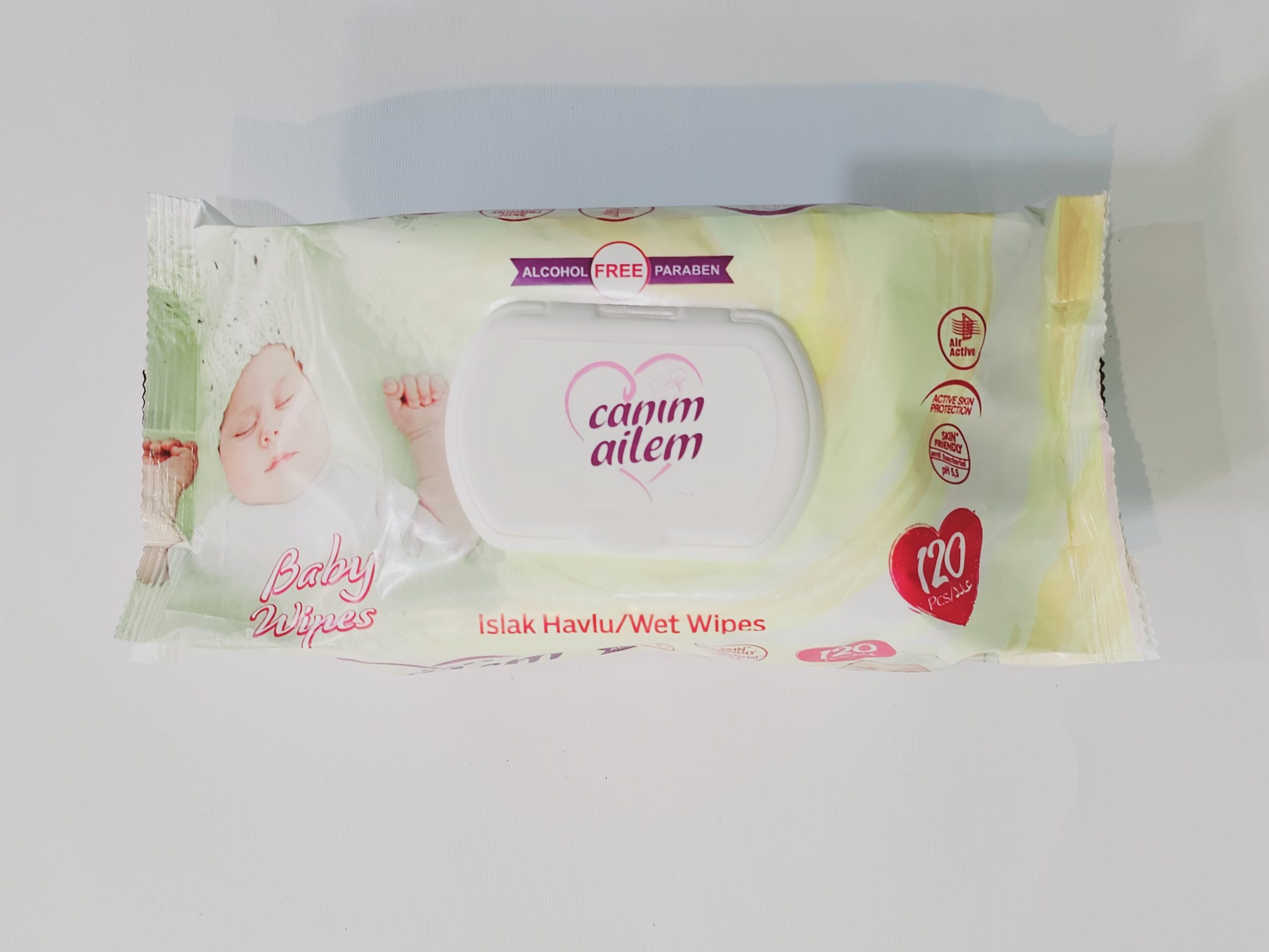 دستمال مرطوب کودک Canim Ailem جانیم آیلم 120 عددی