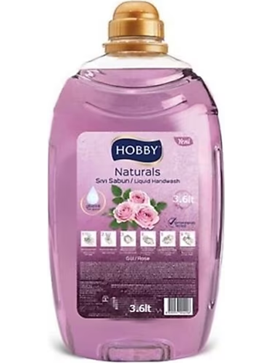 مایع دستشویی هوبی رایحه گل رز حجم 3 لیتر