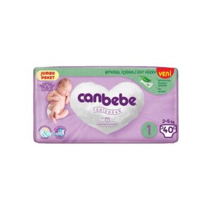 پوشک بچه جان به به سایز 1 بسته 40 عددی