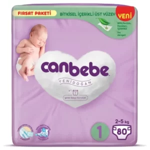 پوشک بچه جان به به سايز 1 بسته 80 عددي