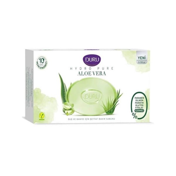 صابون حمام آبرسان دورو حاوی عصاره آلوئه ورا بسته 3 عددی
