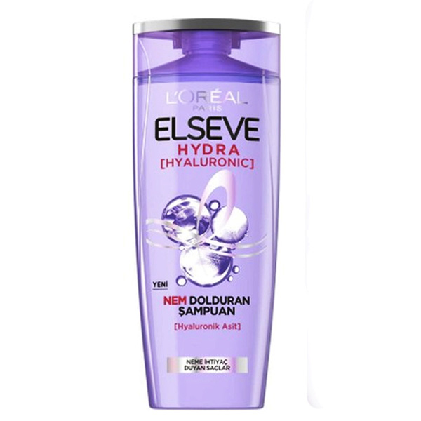 شامپو مرطوب کننده و آبرسان لورآل مدل هیالورونیک اسید حجم 390 میل