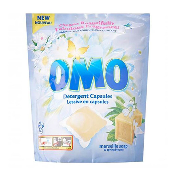 قرص ماشین لباسشویی اومو OMO رایحه شکوفه بهاری بسته 42 عددی
