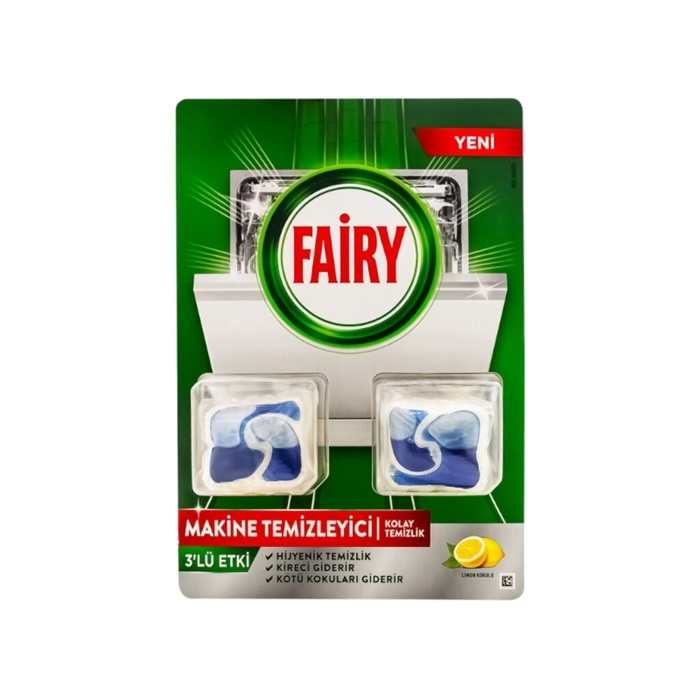 قرص جرم گیر ماشین ظرفشویی فیری با رایحه لیمو بسته 2 عددی