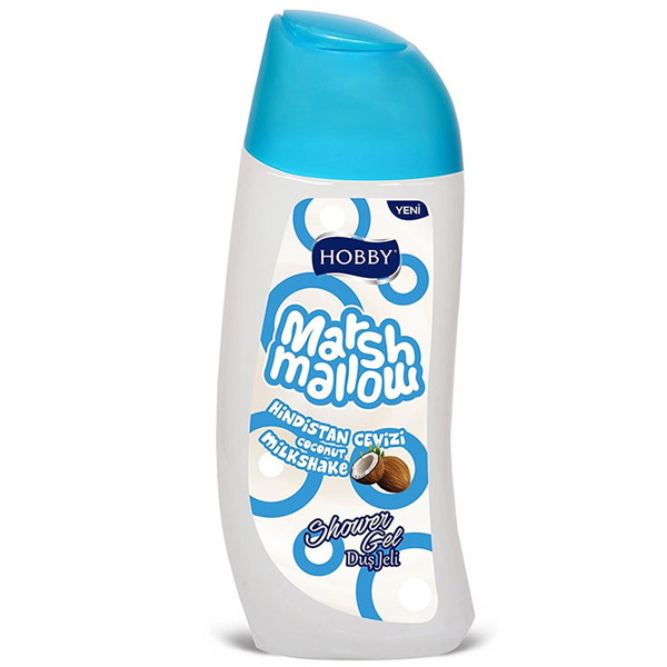 شامپو بدن هوبی مدل Marsmallow حاوی عصاره نارگیل 500 میل