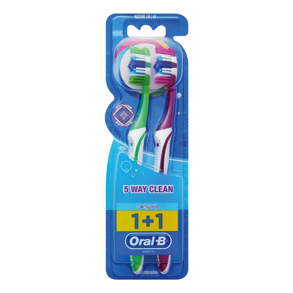 مسواک دو قلو اورال بی Oral-B مدل complete 1+1