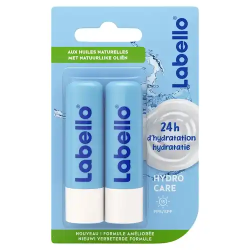 بالم لب دو قلو لابلو مدل hydra care با SPF15 آبرسانی 24 ساعته بسته دو عددی 5.5 میل