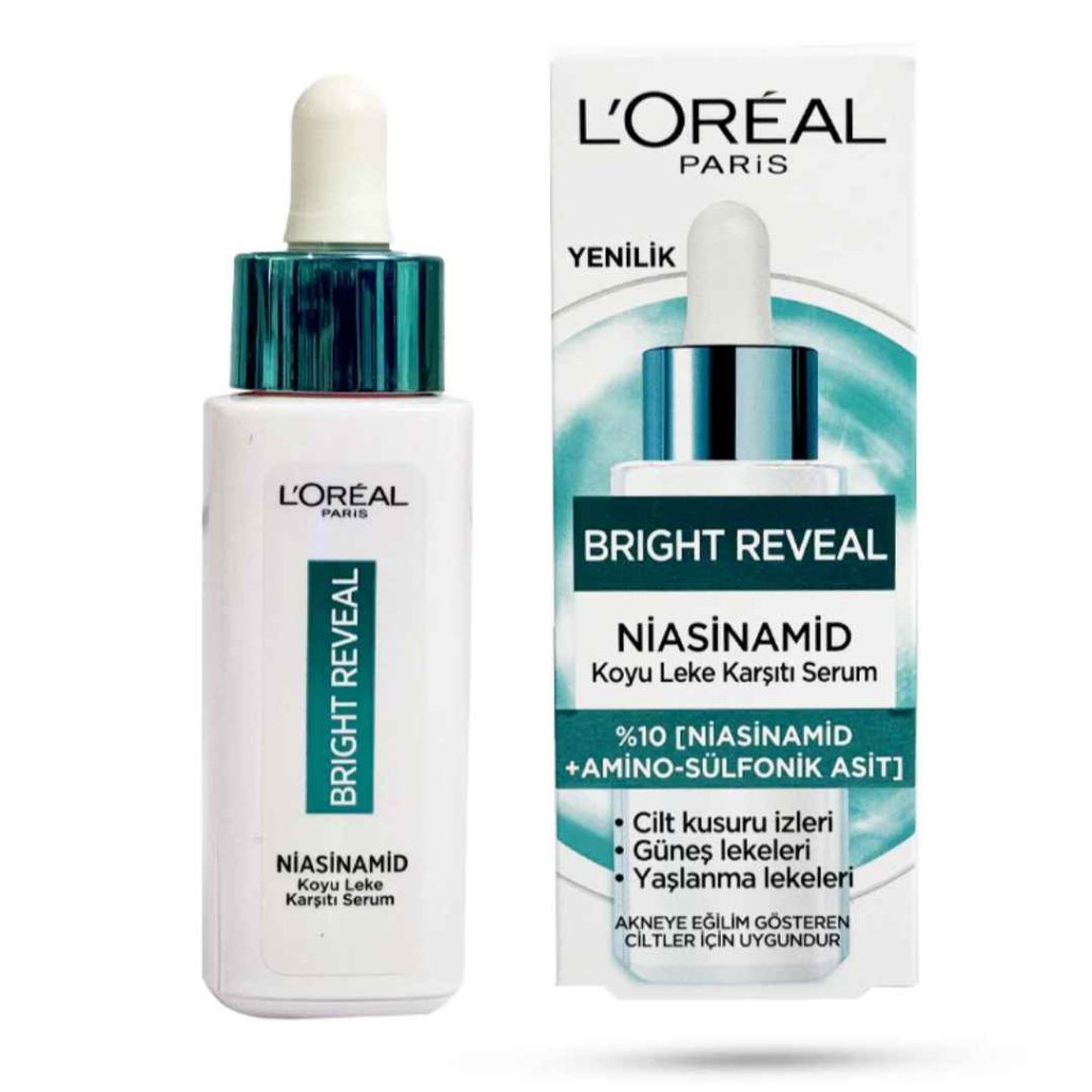 سرم نیاسینامید لورآل مدل Bright Reveal حجم 30 میل