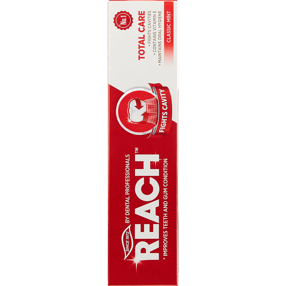 خمیر دندان ریچ Reach مدل Total Care Classic Mint حجم 150 گرم