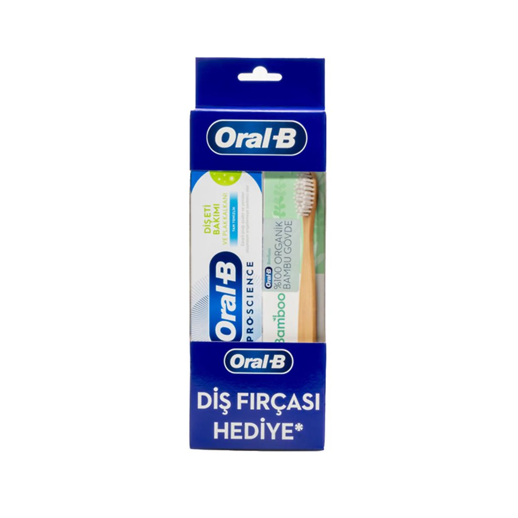 پک مسواک بامبو و خمیر دندان اورال بی مدل حجم 50 میل