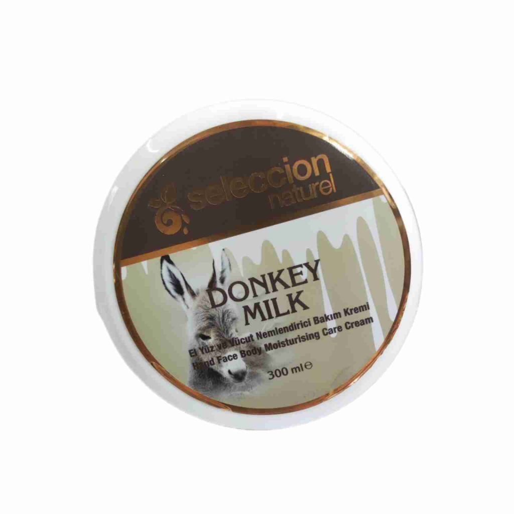 کرم مرطوب کننده صورت و بدن شیر الاغ سلکشن مناسب انواع پوست 300 میل