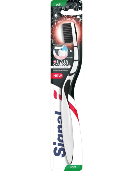 مسواک زغالی سیگنال با برس نرم