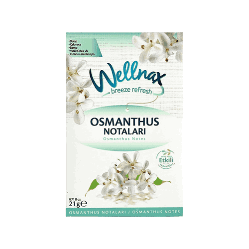 خوشبوکننده پودری کمد لباس و رخت خواب ولناکس مدل osmanthus notalari حجم 21 گرم